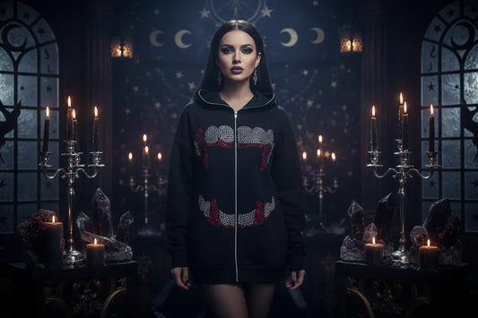Vampire Gemstone Hoodie - Sorceress Sanctuary black / S-black / M-black / L-black / XL-black / XXL