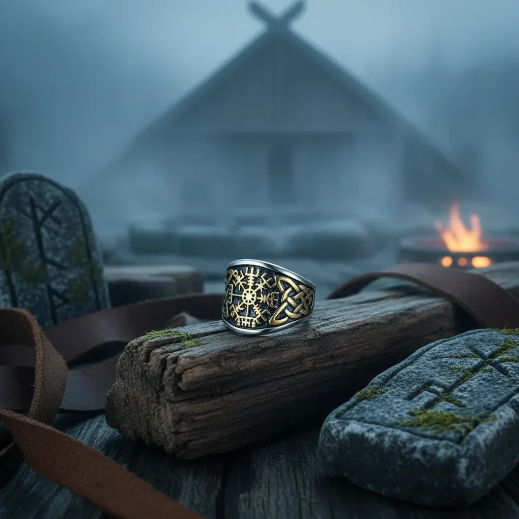 Vegvisir Viking Ring - Sorceress Sanctuary 7-8-9-10-11