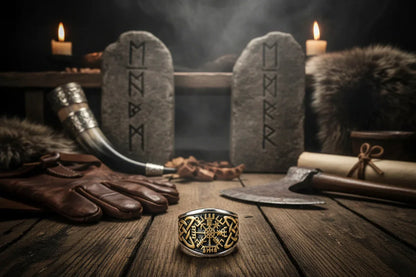 Vegvisir Viking Ring - Sorceress Sanctuary 7-8-9-10-11
