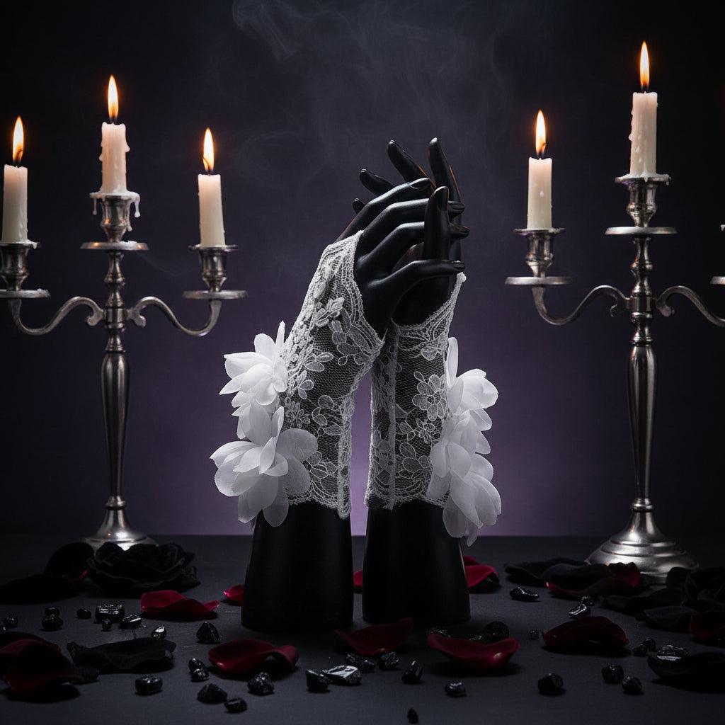 Veilborne Fingerless Gloves Sorceress Sanctuary