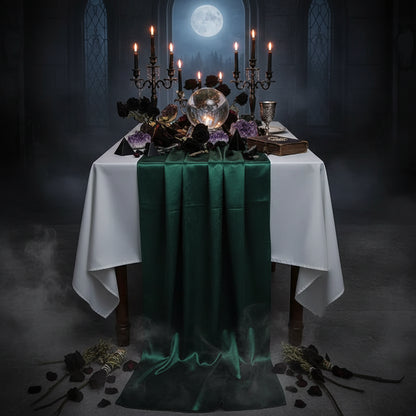Velvet Altar Cloth - Sorceress Sanctuary Dark green / 70*300-Creamy-white / 70*300-Purple / 70*300