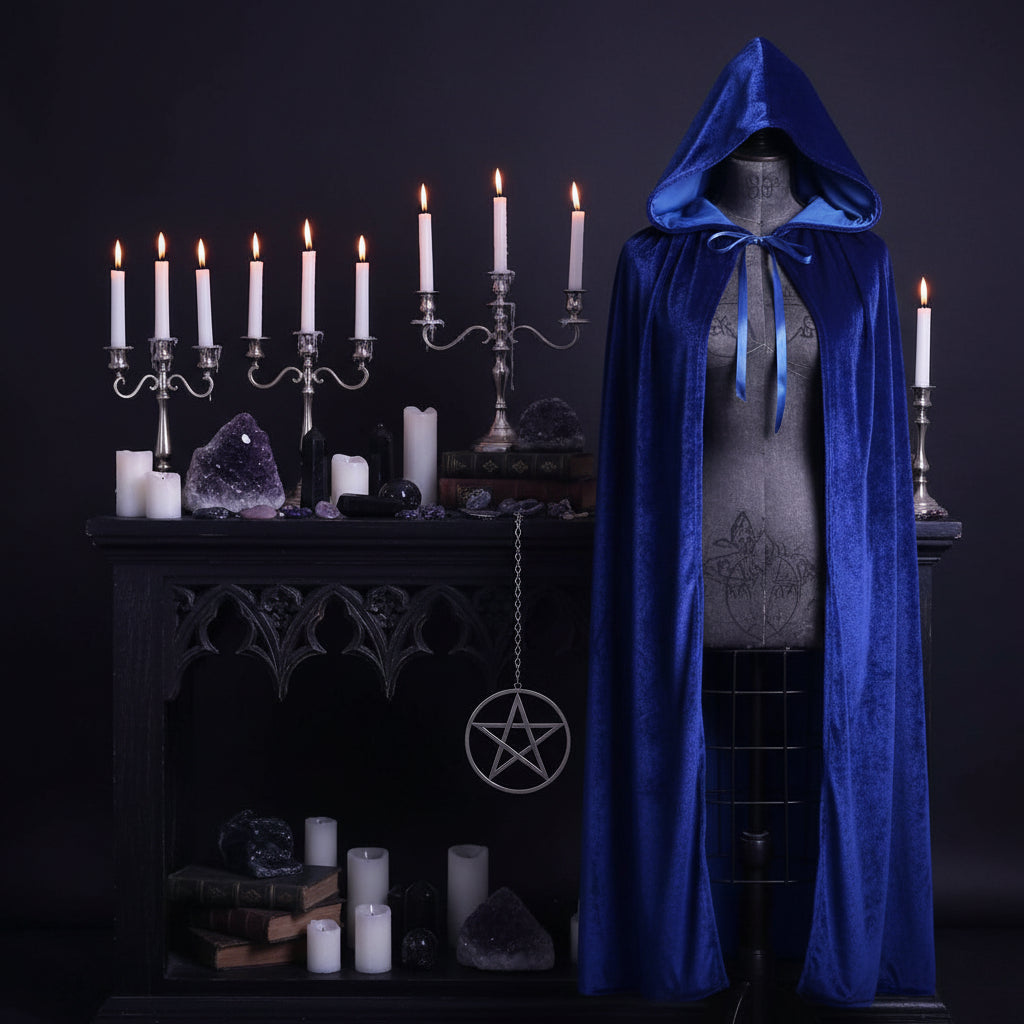 Velvet Sorceress Cloak - Sorceress Sanctuary Green / S-Green / M-Green / L-Green / XL-Purple / S