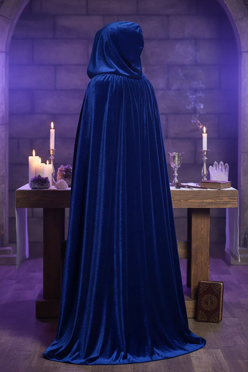 Velvet Sorceress Cloak - Sorceress Sanctuary Green / S-Green / M-Green / L-Green / XL-Purple / S