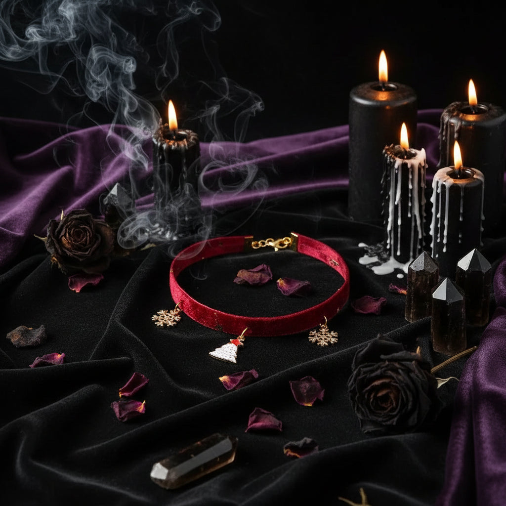 Velvet Star Collar - Sorceress Sanctuary Sakura Cat / XS-Sakura Cat / S-Sakura Cat / M-Sakura Cat / L-Kitten / XS