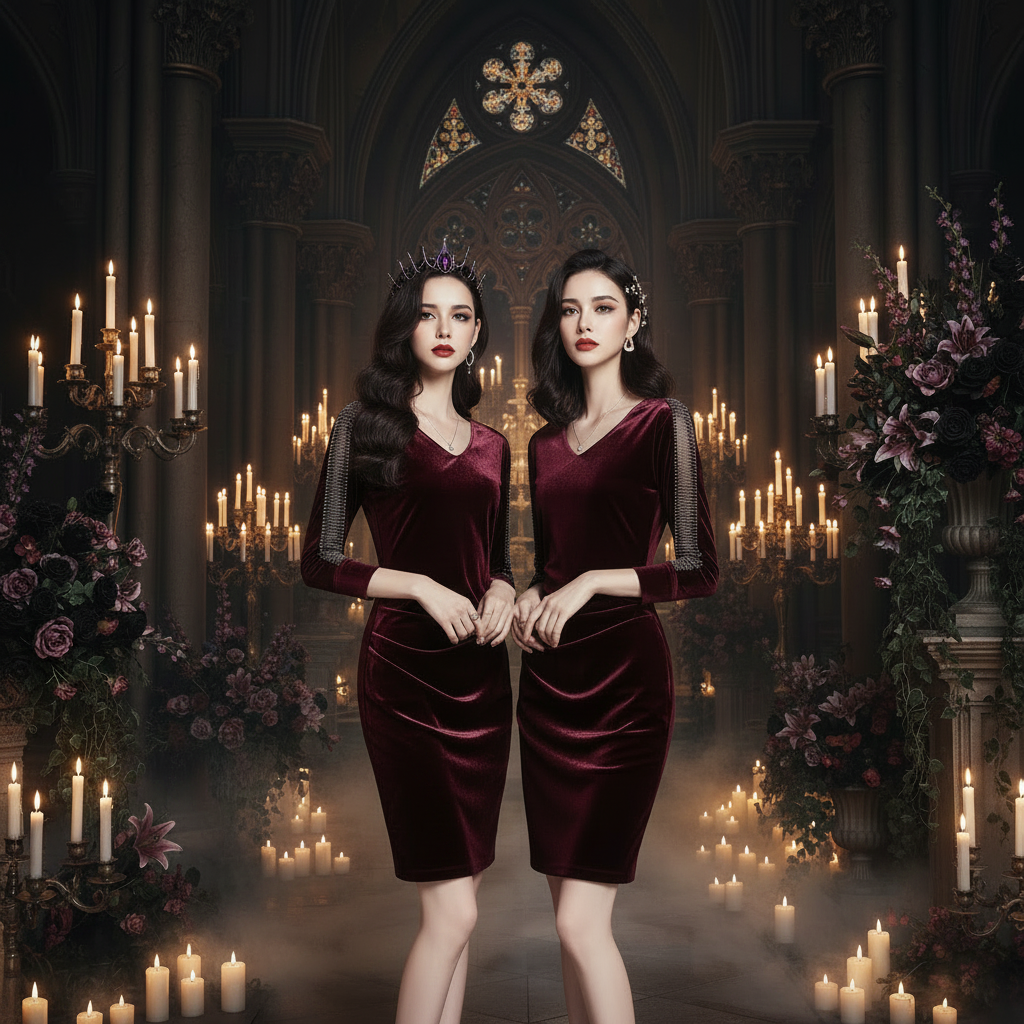 Velvet Witch Dress - Sorceress Sanctuary Purple / S-Purple / M-Purple / L-Purple / XL-Purple / XXL
