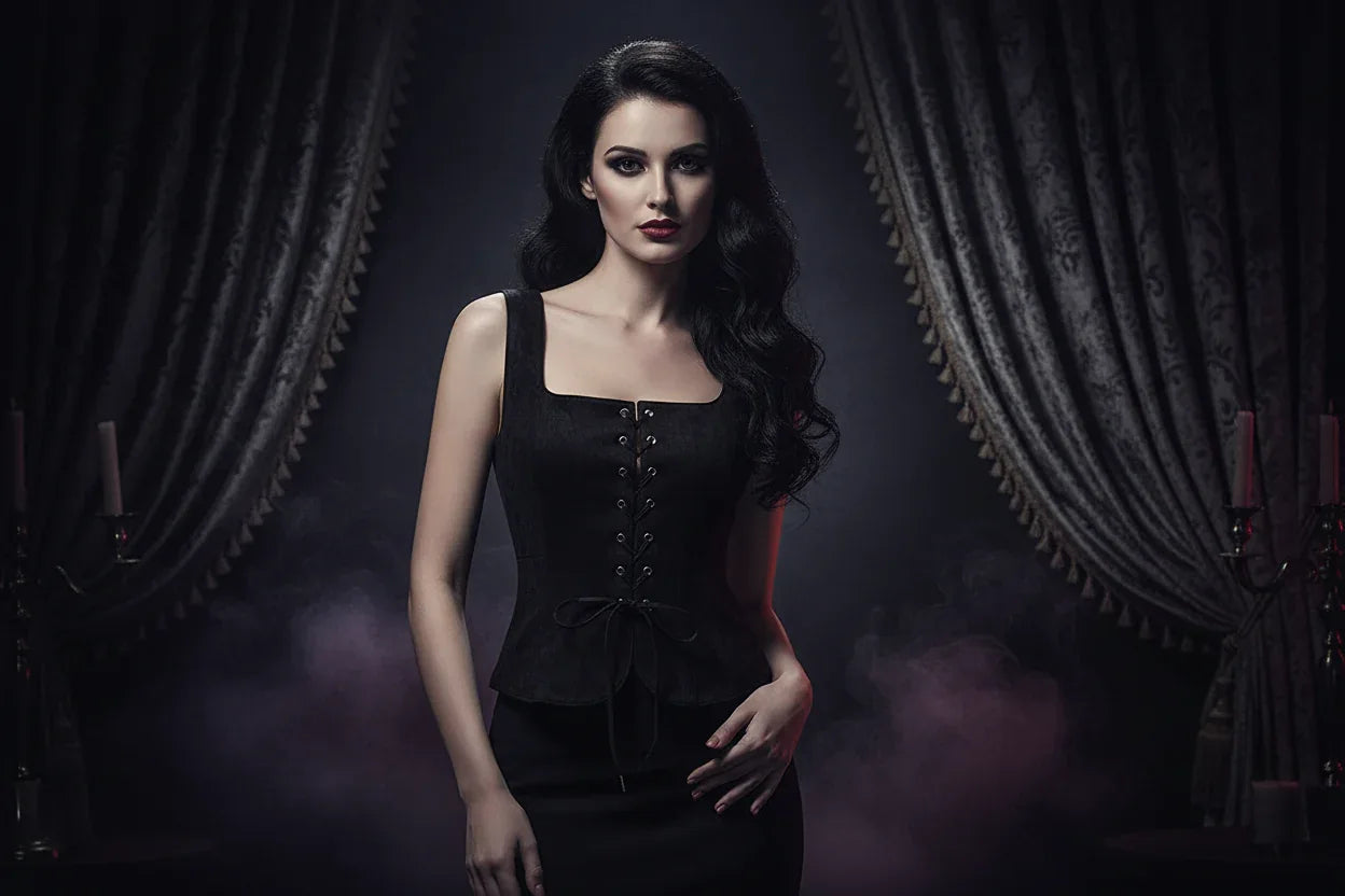 Vest Corset - Sorceress Sanctuary Black / M-Black / XXL-Red / XL-Red / S-Black / L