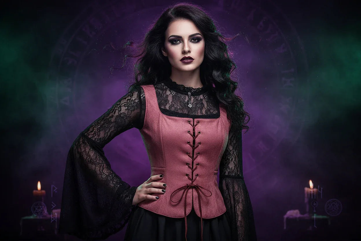 Vest Corset - Sorceress Sanctuary Black / M-Black / XXL-Red / XL-Red / S-Black / L