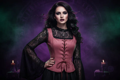 Vest Corset - Sorceress Sanctuary Black / M-Black / XXL-Red / XL-Red / S-Black / L