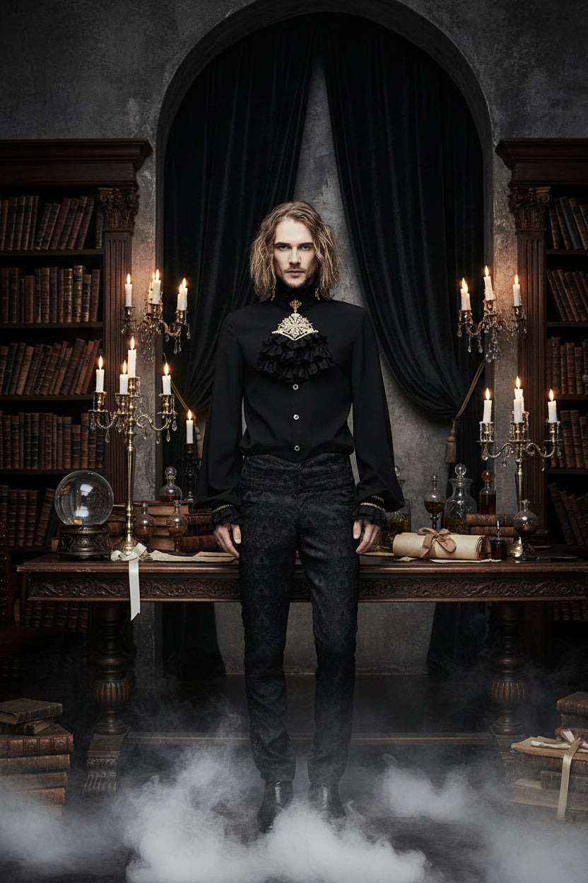 Custom Devil Fashion Gothic Vintage Men's Shirt SHT02301 Sorceress Sanctuary