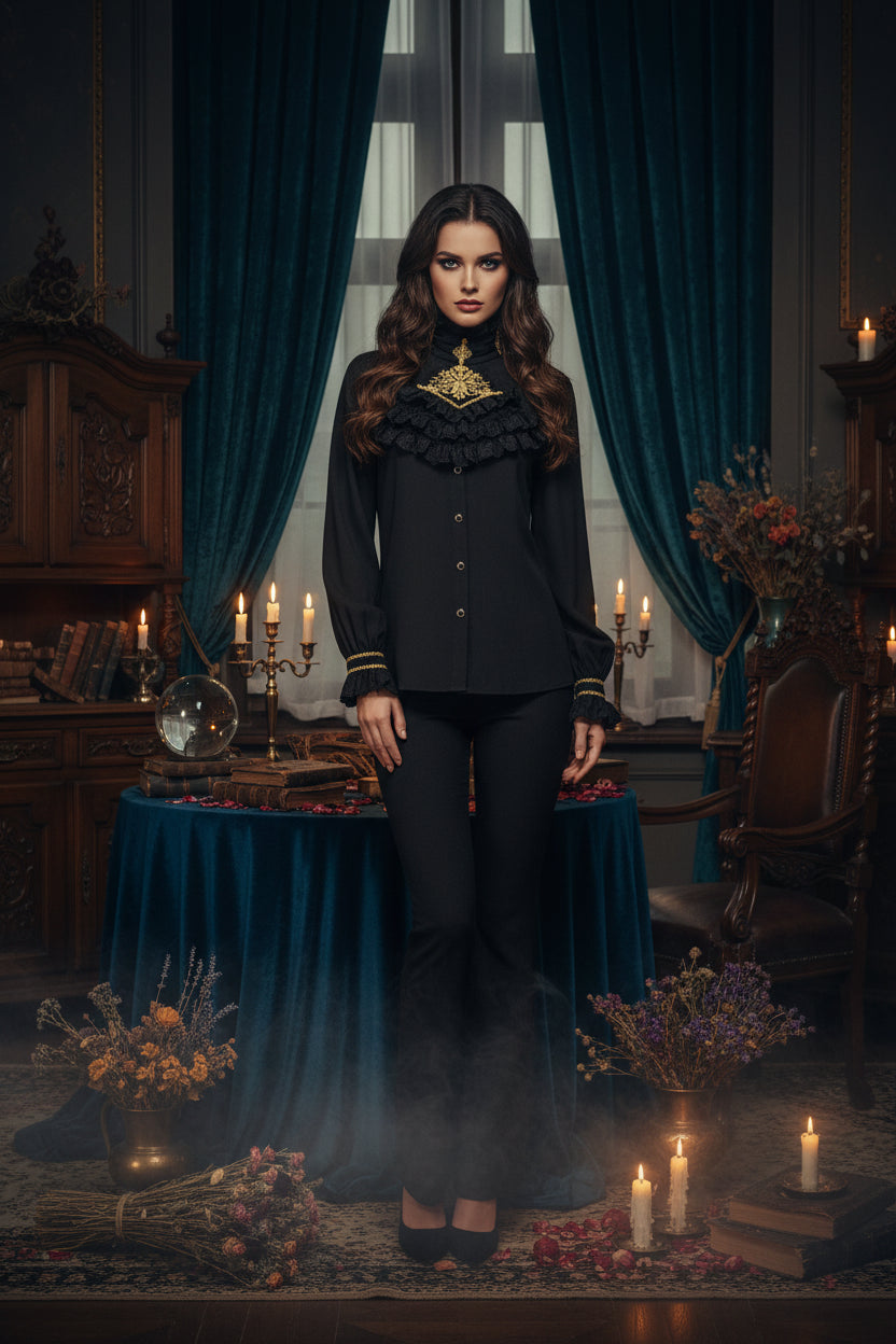 Custom Devil Fashion Gothic Vintage Men's Shirt SHT02301 Sorceress Sanctuary