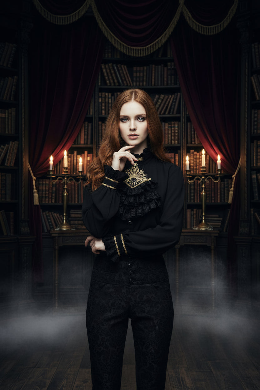 Custom Devil Fashion Gothic Vintage Men's Shirt SHT02301 Sorceress Sanctuary