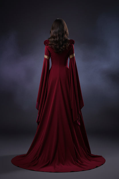 Victorian Hooded Gown - Sorceress Sanctuary Black / S-Black / M-Black / L-Black / XL-Black / XXL