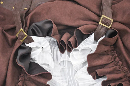 Victorian Steampunk Skirt - Sorceress Sanctuary Brown / M-Brown / XL-Brown / 2XL-Brown / 3XL-Brown / 4XL