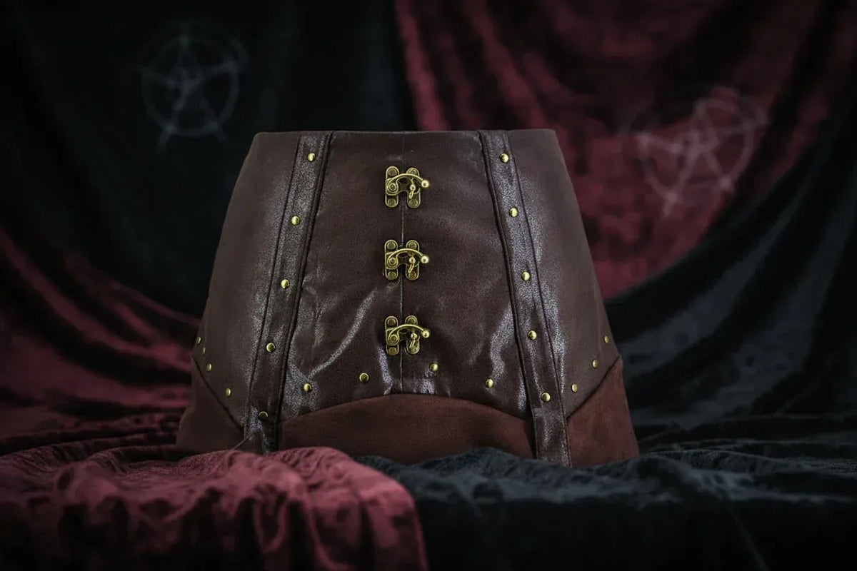 Victorian Steampunk Skirt - Sorceress Sanctuary Brown / M-Brown / XL-Brown / 2XL-Brown / 3XL-Brown / 4XL