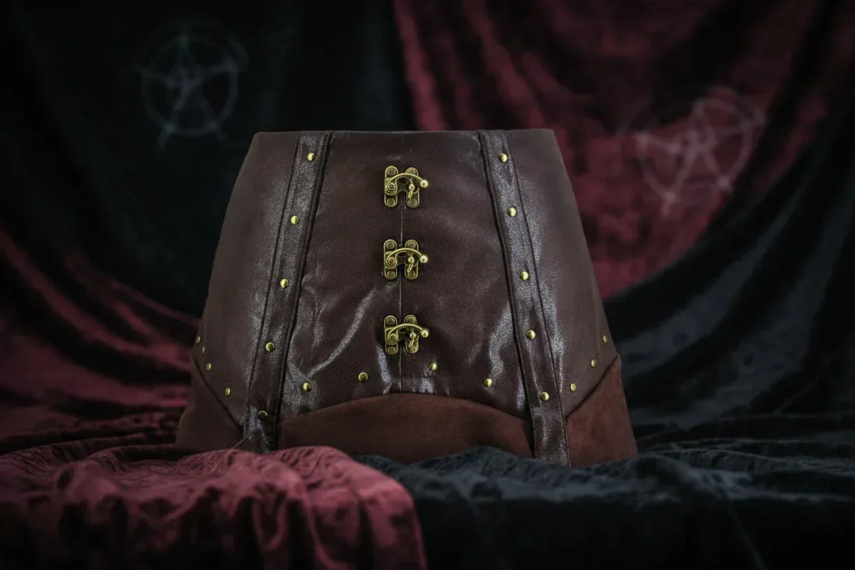 Victorian Steampunk Skirt - Sorceress Sanctuary Brown / M-Brown / XL-Brown / 2XL-Brown / 3XL-Brown / 4XL