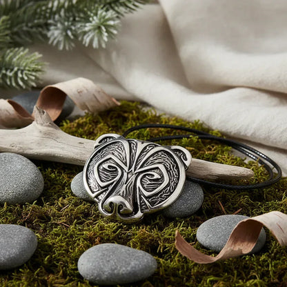 Viking Bear Necklace - Sorceress Sanctuary white