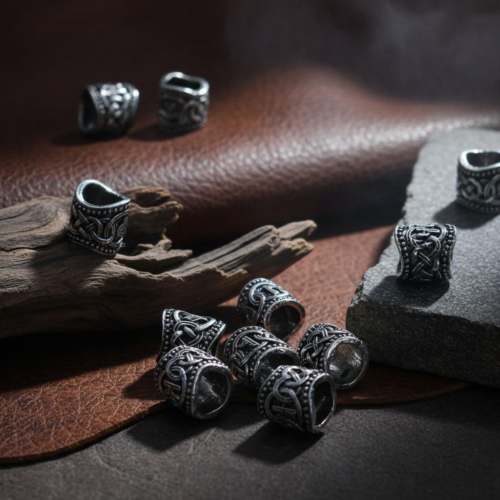 Viking Beard Beads - Sorceress Sanctuary 24pcs Silver