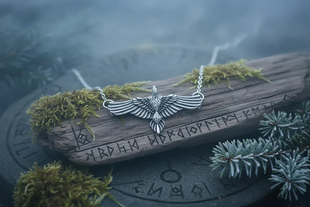 Viking Eagle Necklace - Sorceress Sanctuary Silver