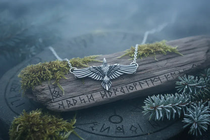 Viking Eagle Necklace - Sorceress Sanctuary Silver