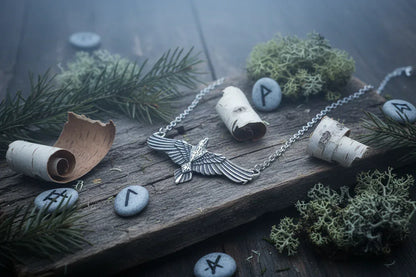 Viking Eagle Necklace - Sorceress Sanctuary Silver