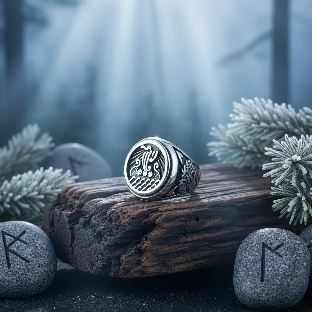 Viking Nautical Ring - Sorceress Sanctuary Rigid color / 7-Rigid color / 8-Rigid color / 9-Rigid color / 10-Rigid color / 11