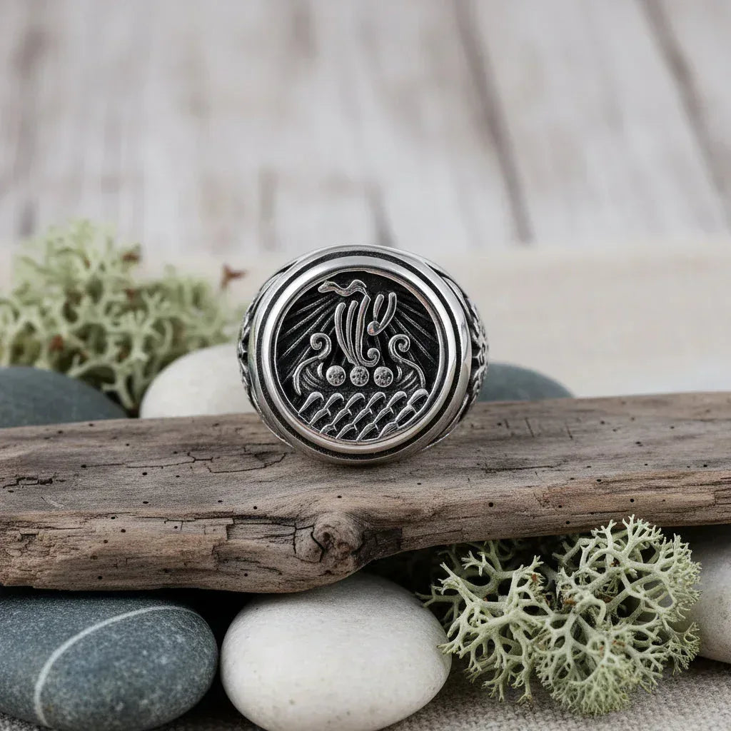 Viking Nautical Ring - Sorceress Sanctuary Rigid color / 7-Rigid color / 8-Rigid color / 9-Rigid color / 10-Rigid color / 11