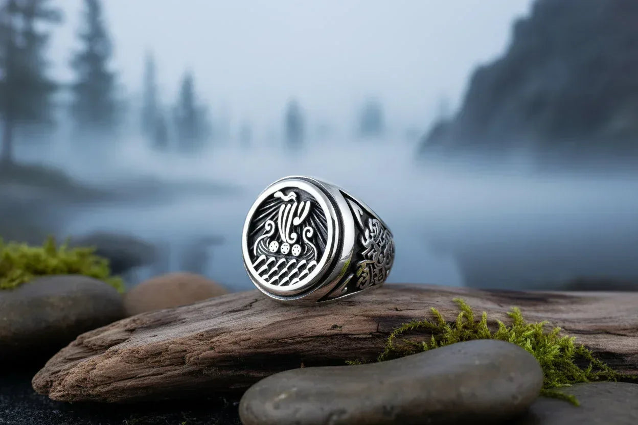 Viking Nautical Ring - Sorceress Sanctuary Rigid color / 7-Rigid color / 8-Rigid color / 9-Rigid color / 10-Rigid color / 11