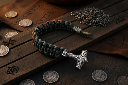 Viking Raider Bracelet - Sorceress Sanctuary Blue-Green-Black-Rainbow