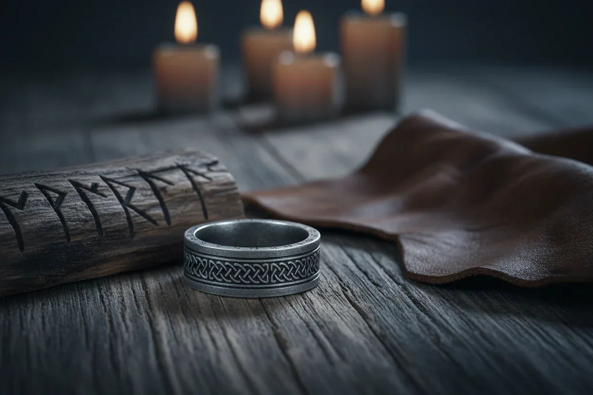 Viking Ring - Sorceress Sanctuary Ancient Silver-Antique Gold