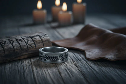 Viking Ring - Sorceress Sanctuary Ancient Silver-Antique Gold