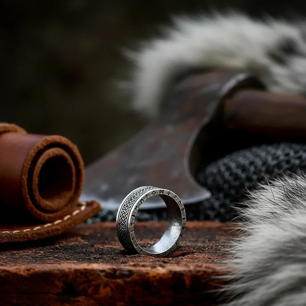 Viking Ring - Sorceress Sanctuary Ancient Silver-Antique Gold