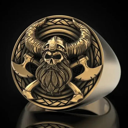 Viking Skull Ring - Sorceress Sanctuary Silver / 7-Silver / 8-Silver / 9-Silver / 10-Silver / 11