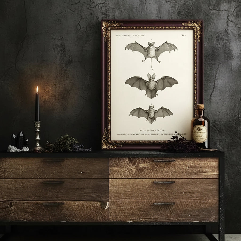 Vintage Bat Print - Sorceress Sanctuary