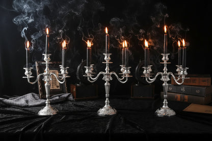 Vintage Candle Holder - Sorceress Sanctuary Silver (three heads)-Bronze (three heads)-Golden White (three heads)-Golden Red (three heads)-Golden White (five heads)