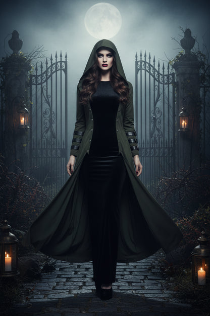 Vintage Gothic Evening Coat Sorceress Sanctuary