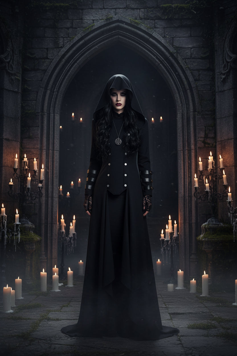 Vintage Gothic Evening Coat Sorceress Sanctuary