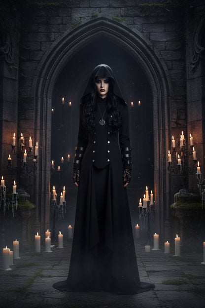 Vintage Gothic Evening Coat Sorceress Sanctuary