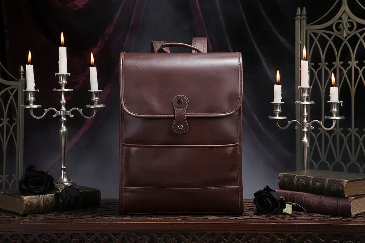Vintage Leather Backpack - Sorceress Sanctuary default