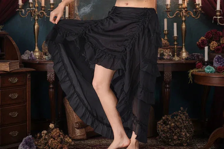 Vintage Skirt - Sorceress Sanctuary Black / XS-Black / S-Black / M-Black / L-Black / XL