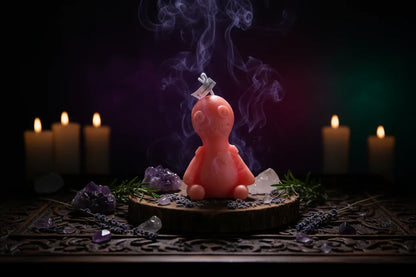 Voodoo Candle - Sorceress Sanctuary Maca Orange-Maca Yellow-Maca Green-White-Maca Lake Blue