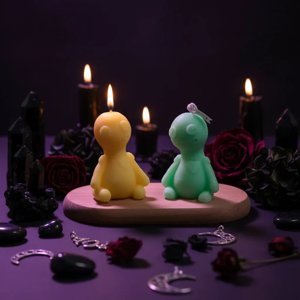 Voodoo Candle - Sorceress Sanctuary Maca Orange-Maca Yellow-Maca Green-White-Maca Lake Blue
