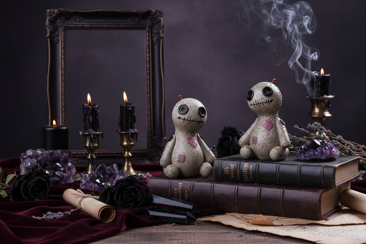 Voodoo Doll Incense - Sorceress Sanctuary Head tilted to the left-Head tilted to the right