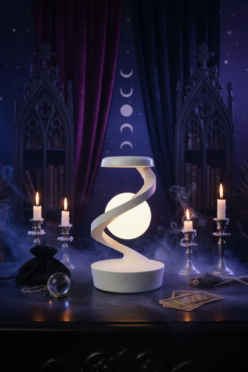 Wave Moon Lamp - Sorceress Sanctuary White Basic Style-White Wireless Charger Style-Gray Basic Style-Gray Wireless Charger Style