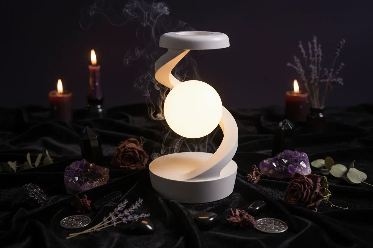 Wave Moon Lamp - Sorceress Sanctuary White Basic Style-White Wireless Charger Style-Gray Basic Style-Gray Wireless Charger Style