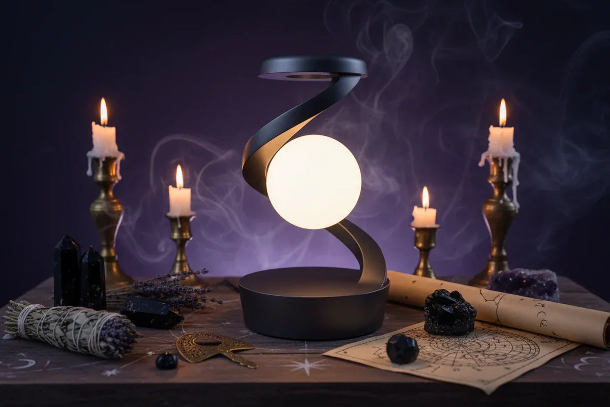 Wave Moon Lamp - Sorceress Sanctuary White Basic Style-White Wireless Charger Style-Gray Basic Style-Gray Wireless Charger Style