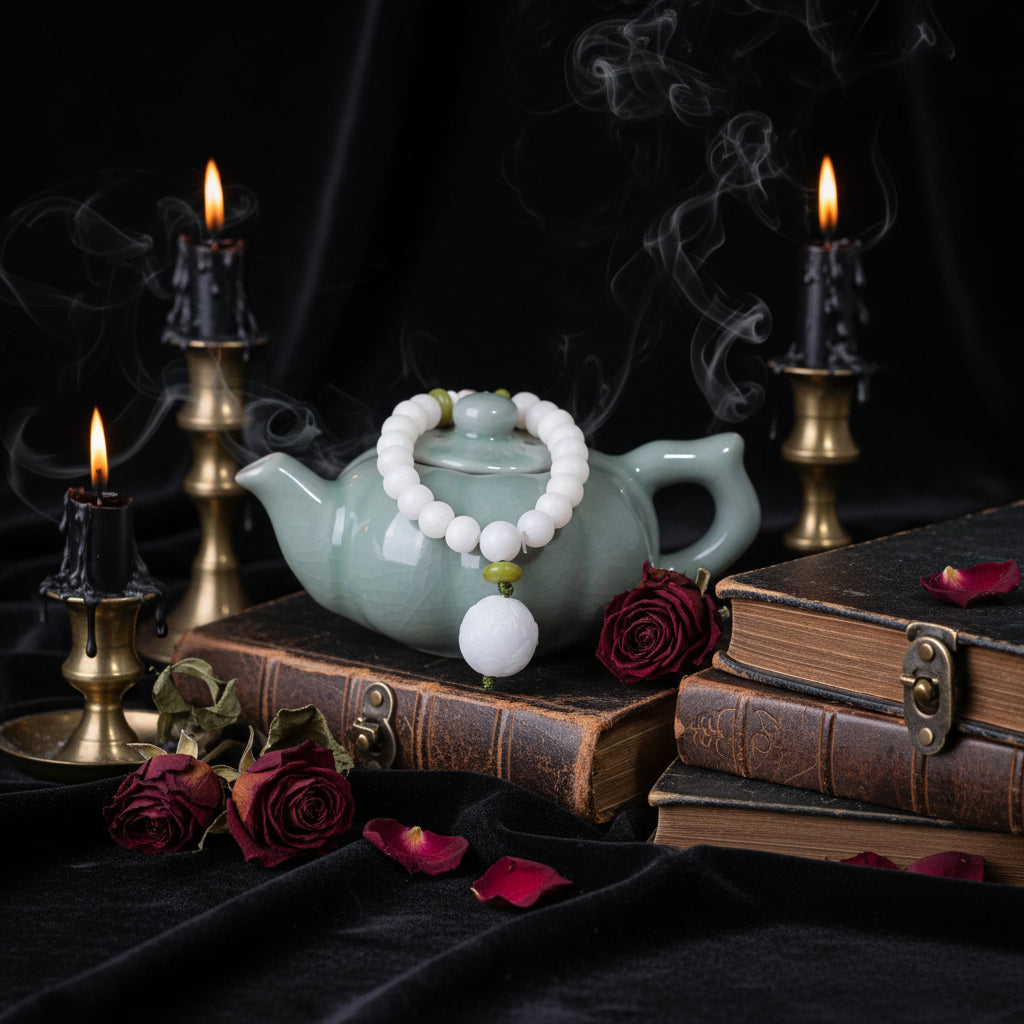 White Jade Bracelet - Sorceress Sanctuary 1 Style-2 Style-3 Style-4 Style-5 Style