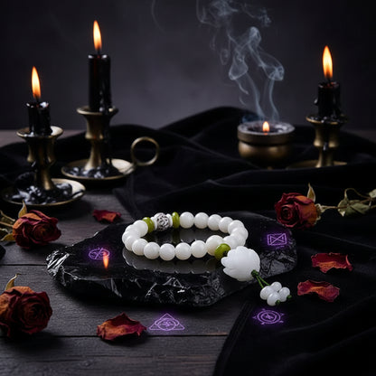 White Jade Bracelet - Sorceress Sanctuary 1 Style-2 Style-3 Style-4 Style-5 Style