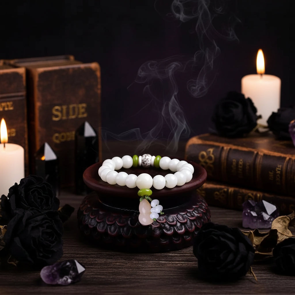 White Jade Bracelet - Sorceress Sanctuary 1 Style-2 Style-3 Style-4 Style-5 Style