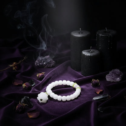 White Jade Bracelet - Sorceress Sanctuary 1 Style-2 Style-3 Style-4 Style-5 Style