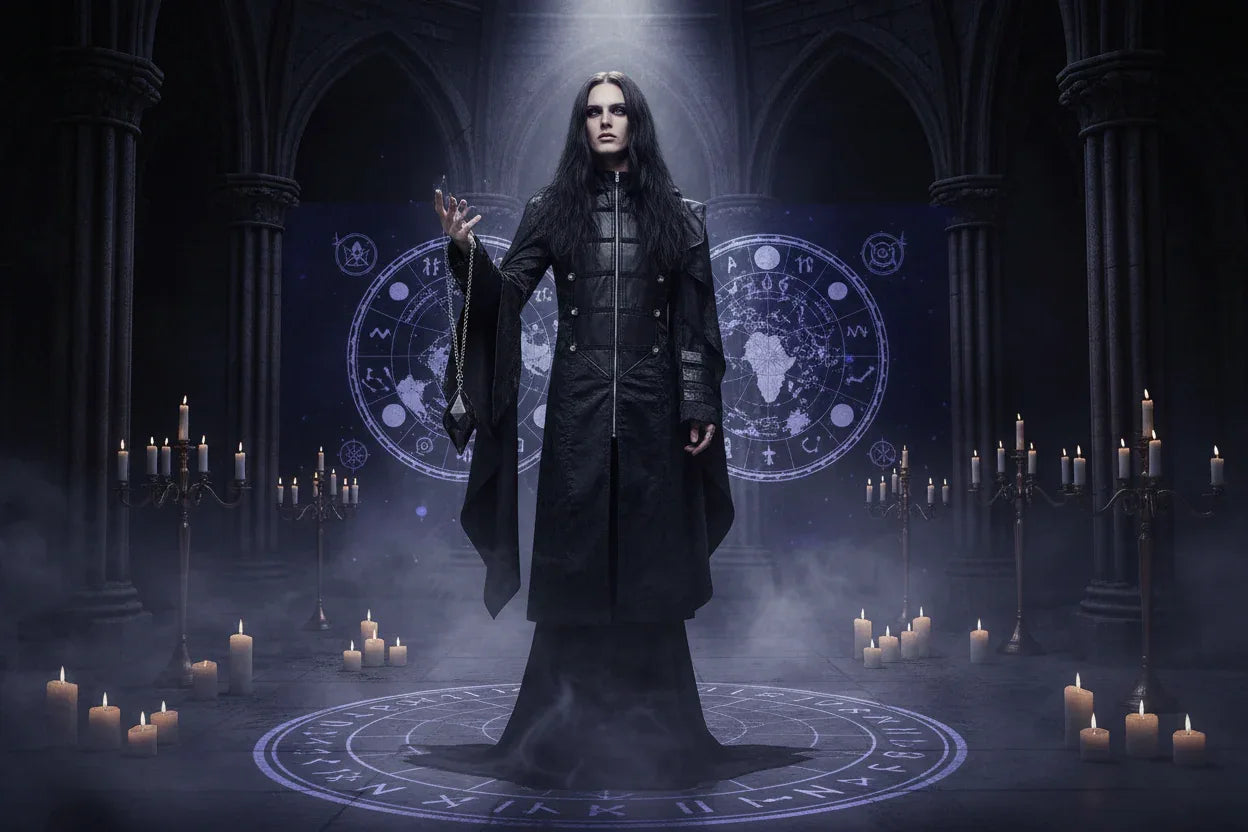 Wiccan Coat - Sorceress Sanctuary Black / S-Black / M-Black / L-Black / XL-Black / 2XL